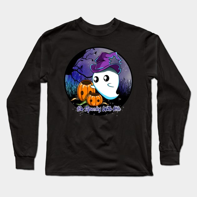 Be Spooky With Me (Halloween) Long Sleeve T-Shirt by KnavishApparel